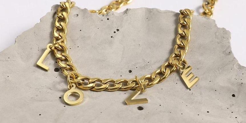 18K gold plated necklace at Trendyz Jewellery