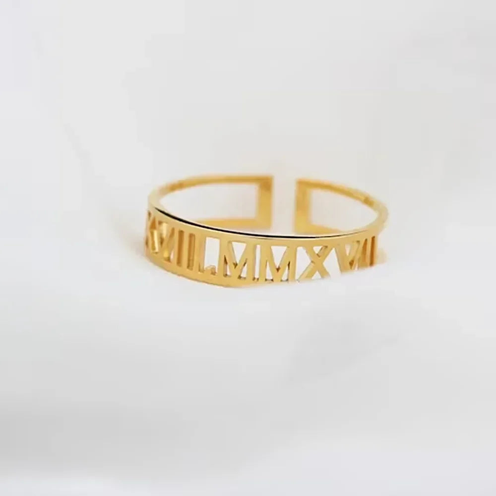 Personalised Capital Letters Name Ring