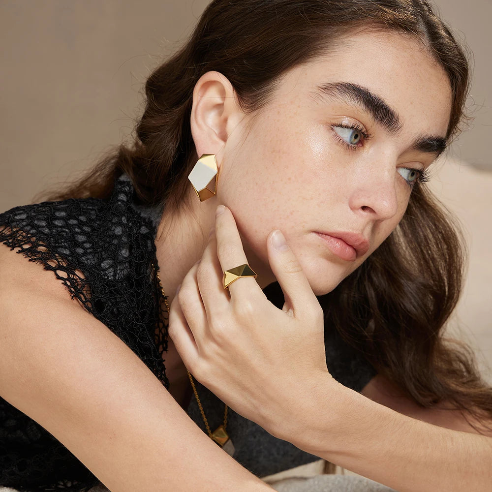 Bold Geometry: Unique Statement Earrings