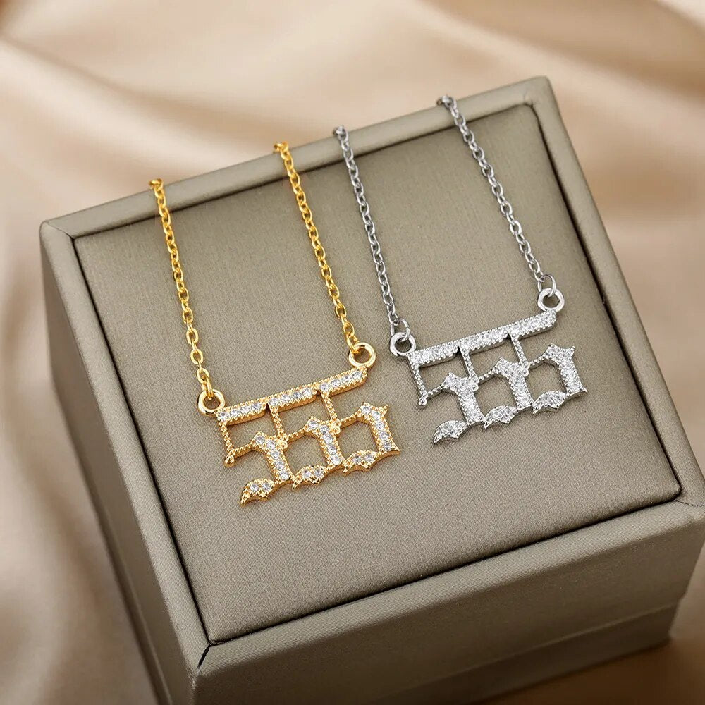 angel number necklace 555