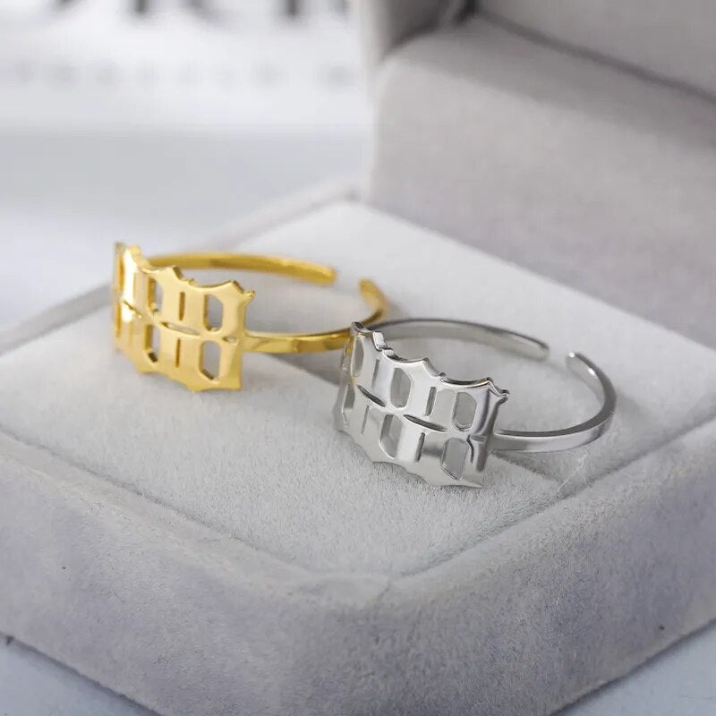 angel number ring 888