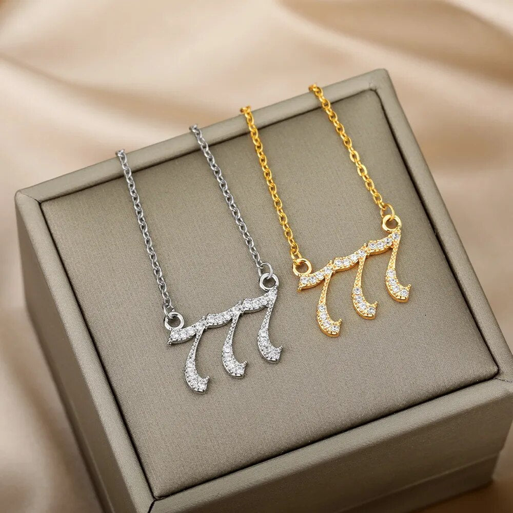 angel number necklace 777