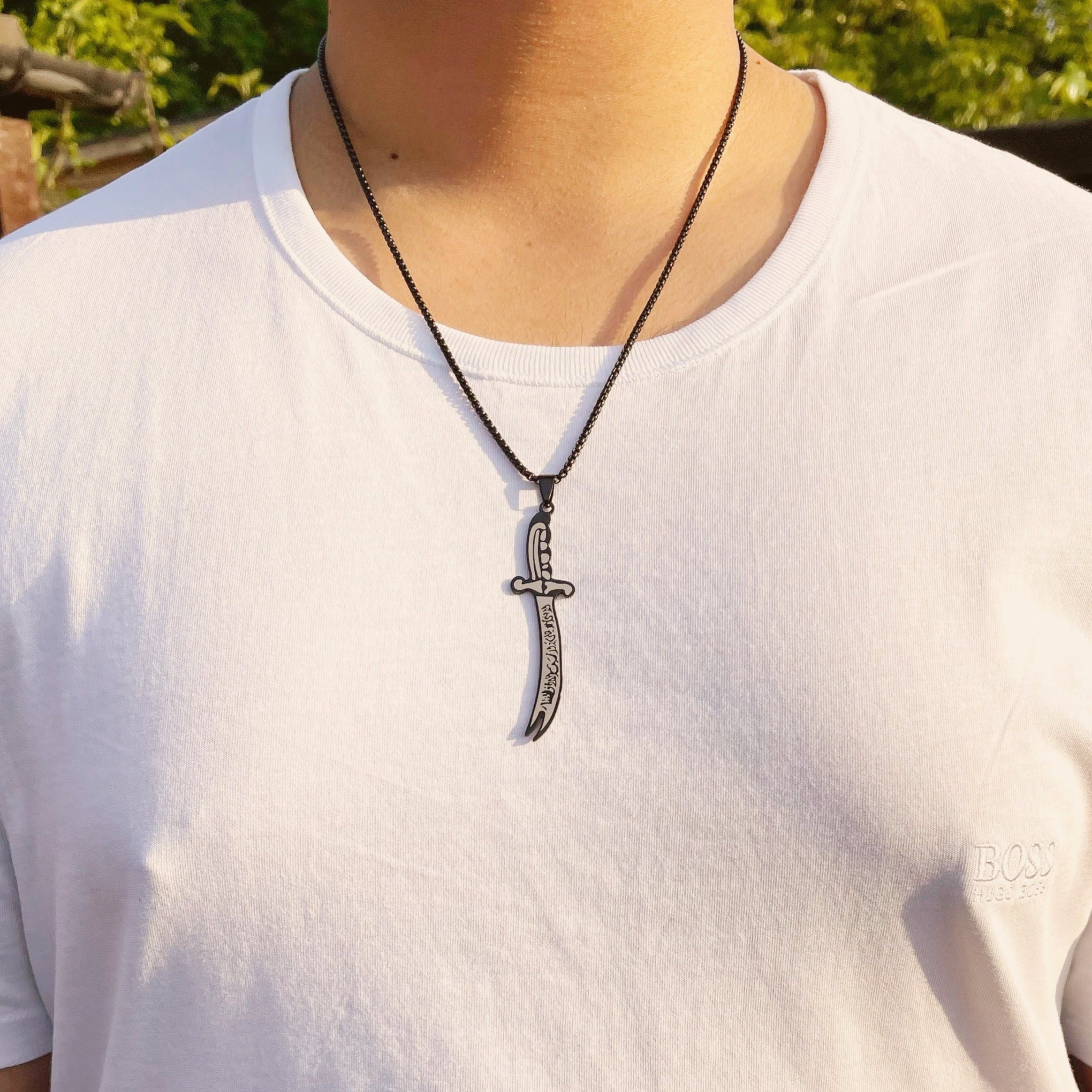 Zulfiqar Imam Ali Sword Necklace for Men