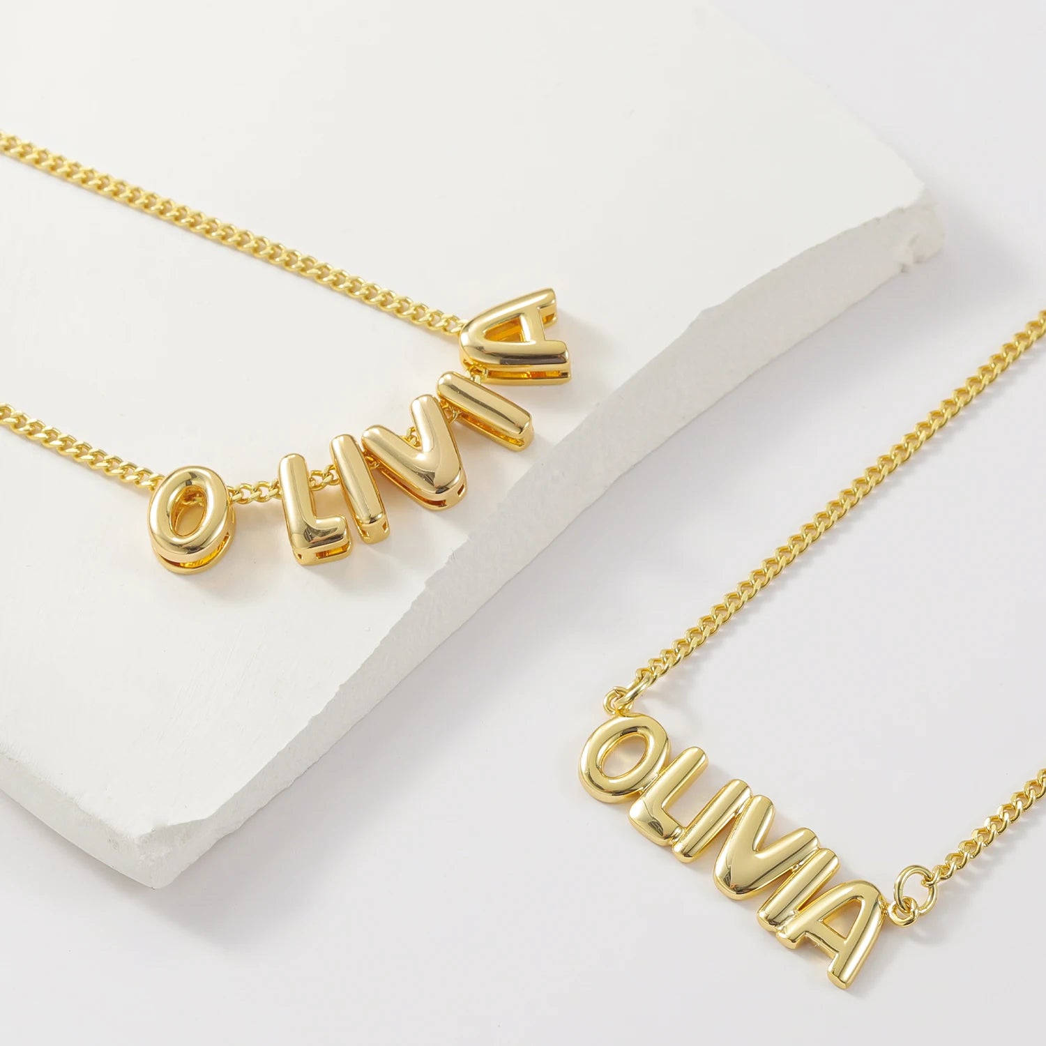 Personalised Bubble Letter Necklace