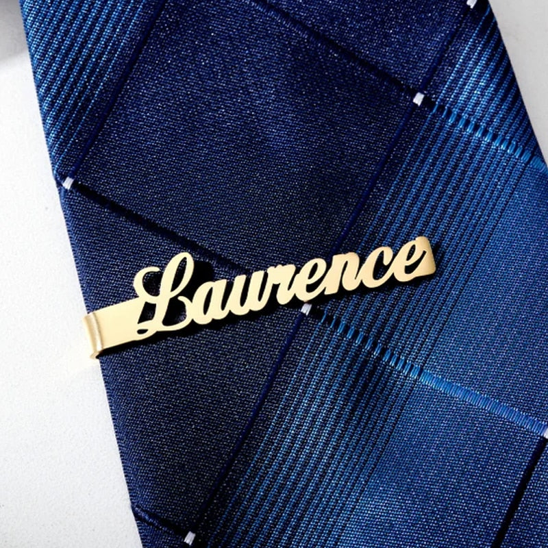 Personalised Name Tie Clip for Men