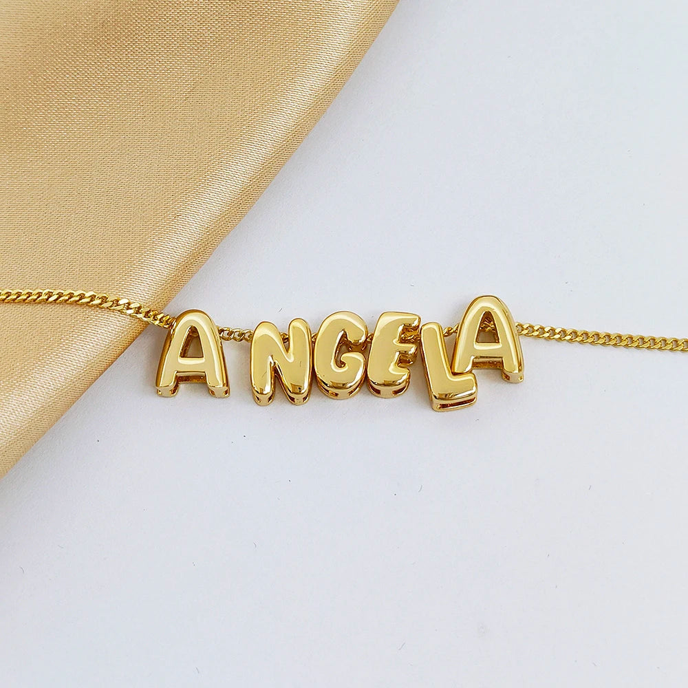 Personalised Bubble Letter Necklace