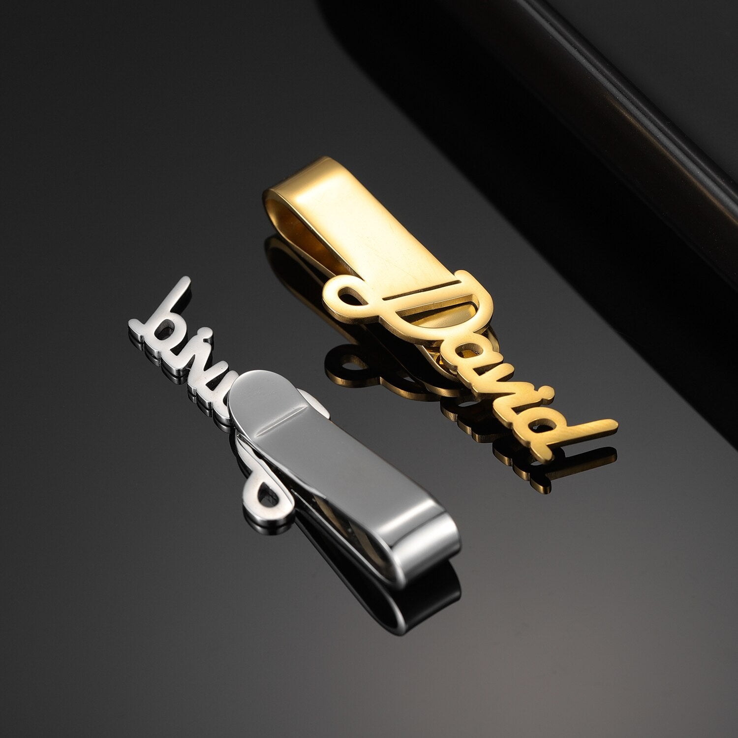 Personalised Name Tie Clip for Men
