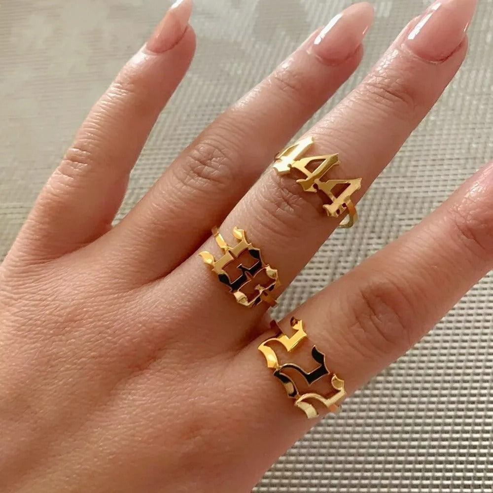 lucky number angel number ring