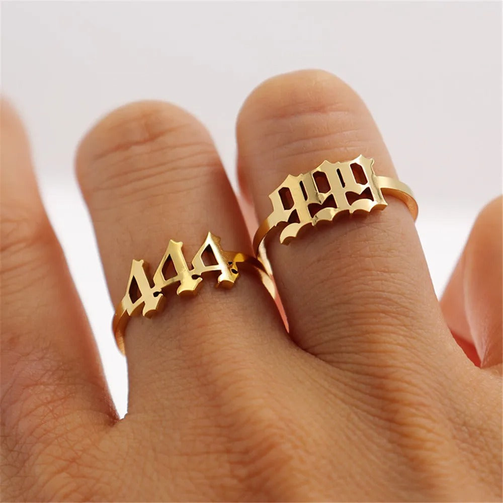 lucky number angel number ring