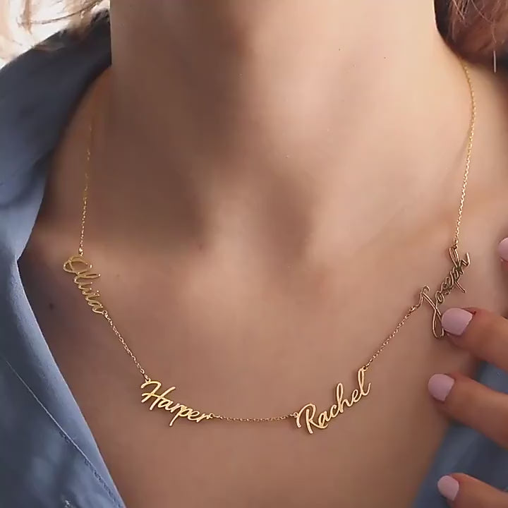 Personalised Multiple Names Necklace