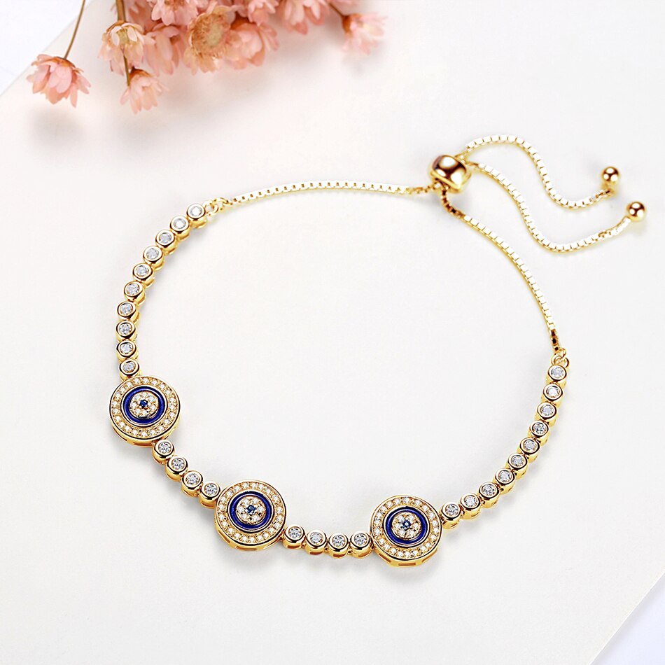 Evil Eye Sterling Silver Tennis Bracelet