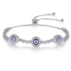 Evil Eye Sterling Silver Tennis Bracelet