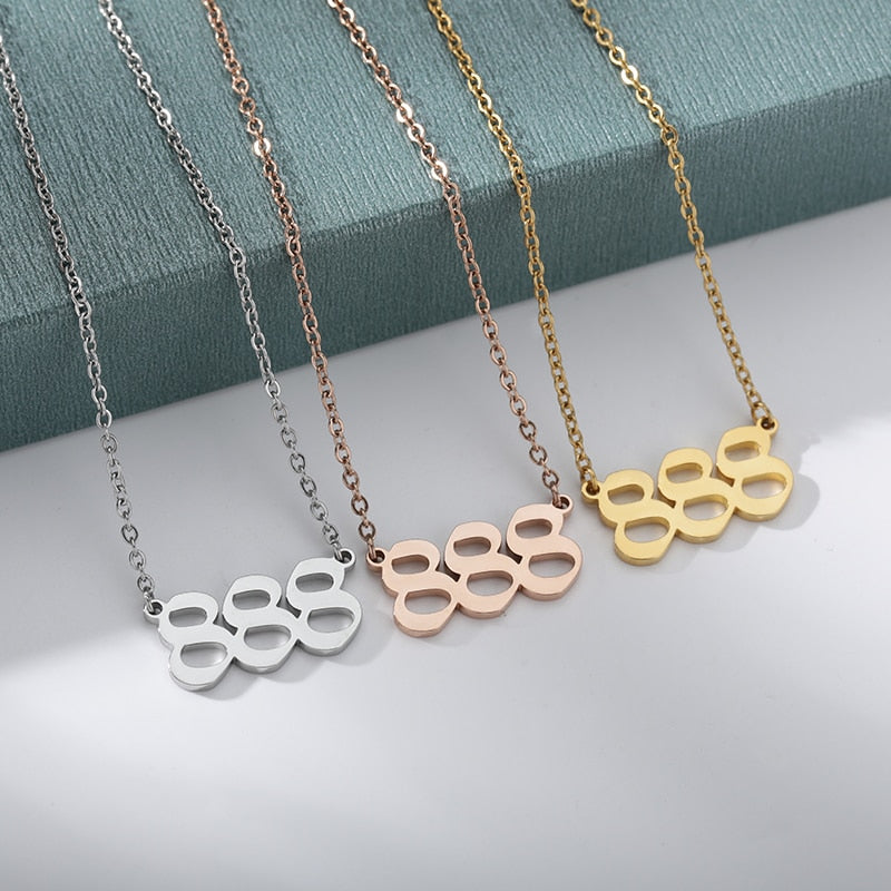 Angel Number Necklace 888