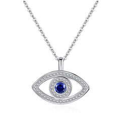 Evil Eye 925 Sterling Silver Necklace