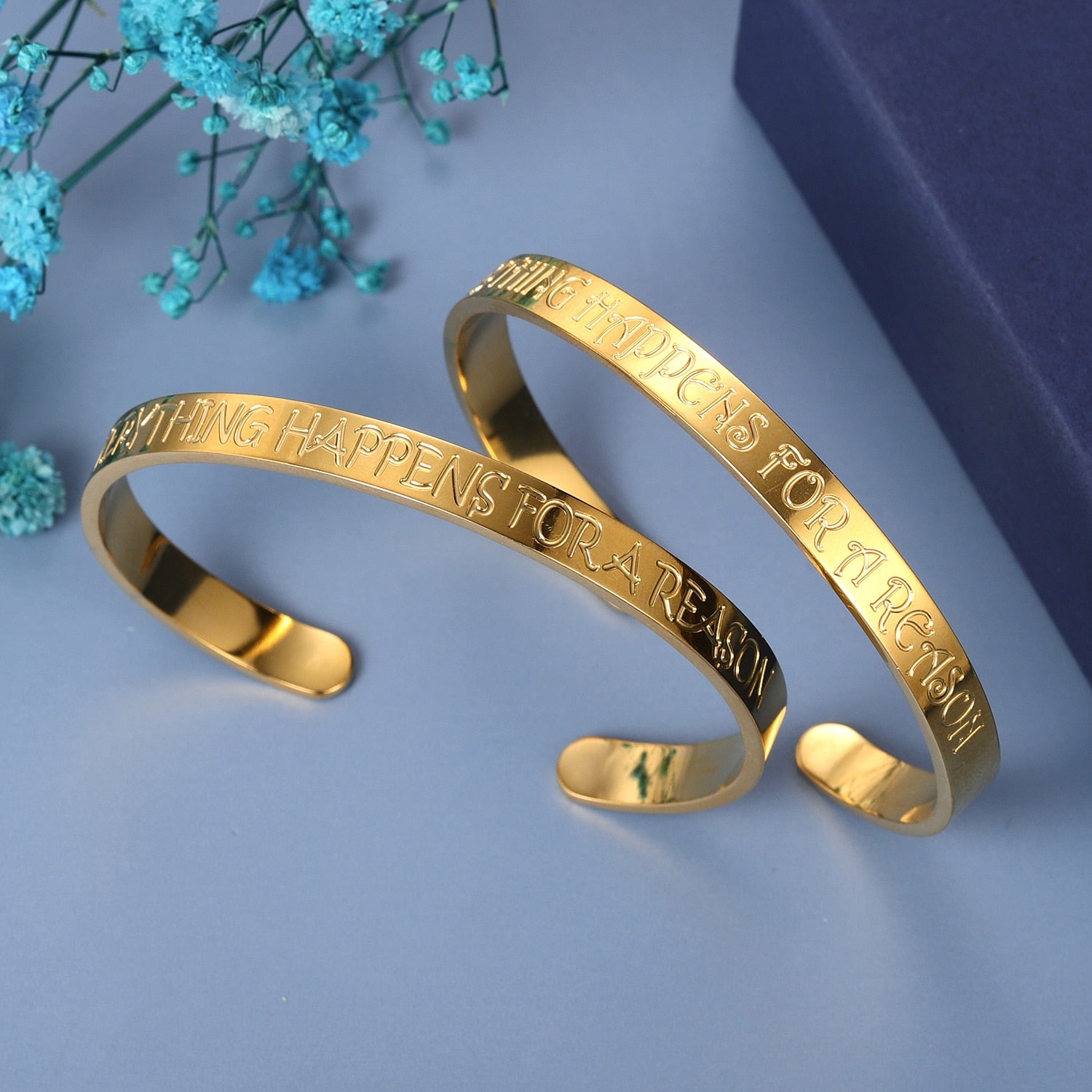 Personalised Motivational Inspiration Positivity Bangle