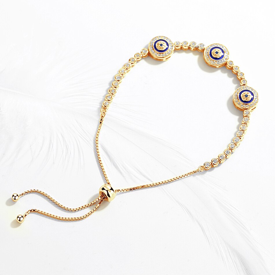 Evil Eye Sterling Silver Tennis Bracelet