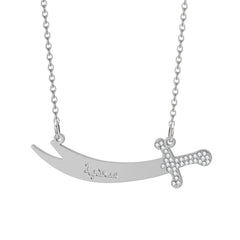 Islamic Sword Imam Ali Zulfiqar Necklace silver