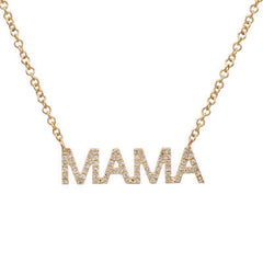 Personalised Capital Letters Crystals Name Necklace  rose gold