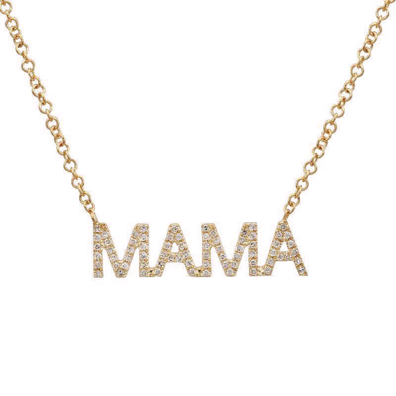 Personalised Capital Letters Crystals Name Necklace  rose gold