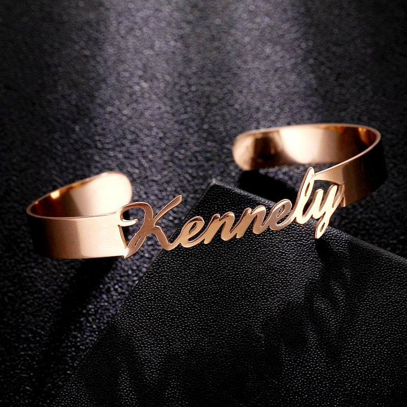 Personalised Name Cuff Bangle