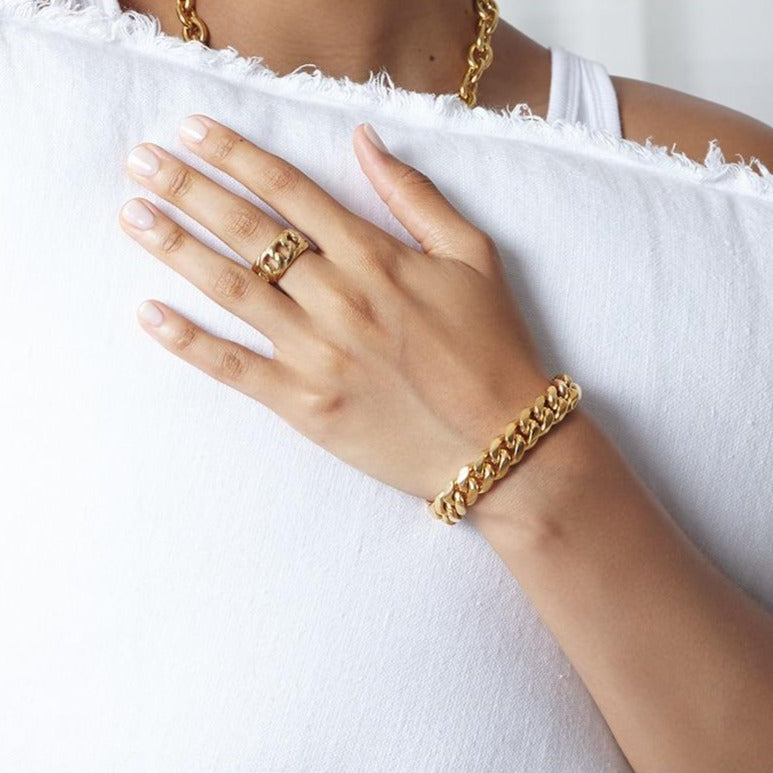 Chunky Gold Chain Bracelet