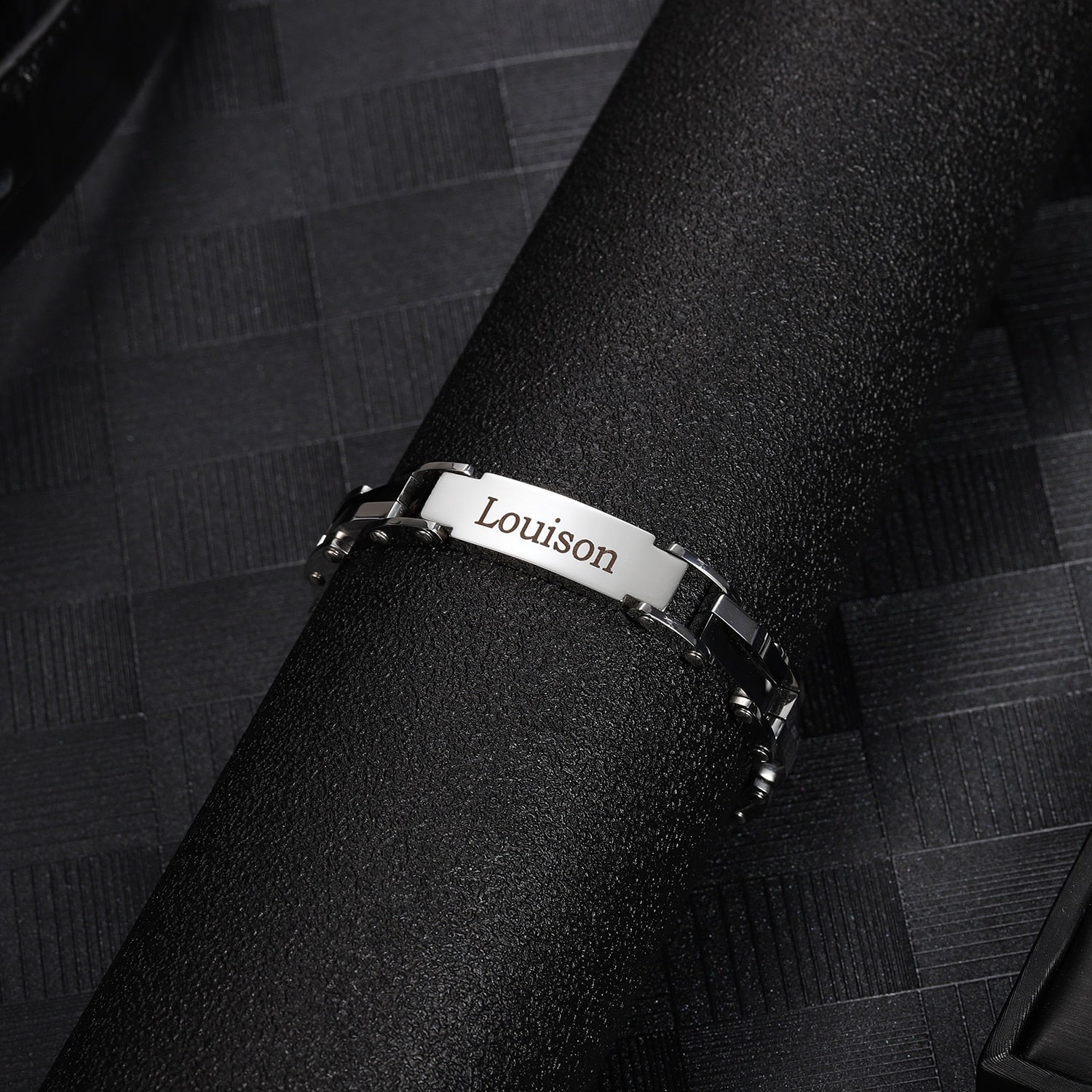 Personalised Silver Bracelet For Men