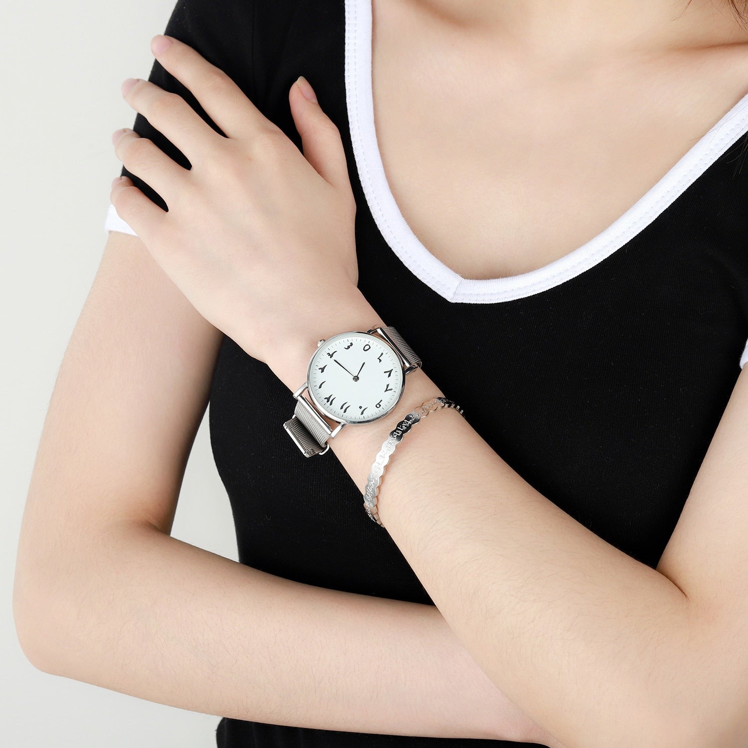 AYATUL KURSI Thin Cuff Bangle - 18ct Gold Plated