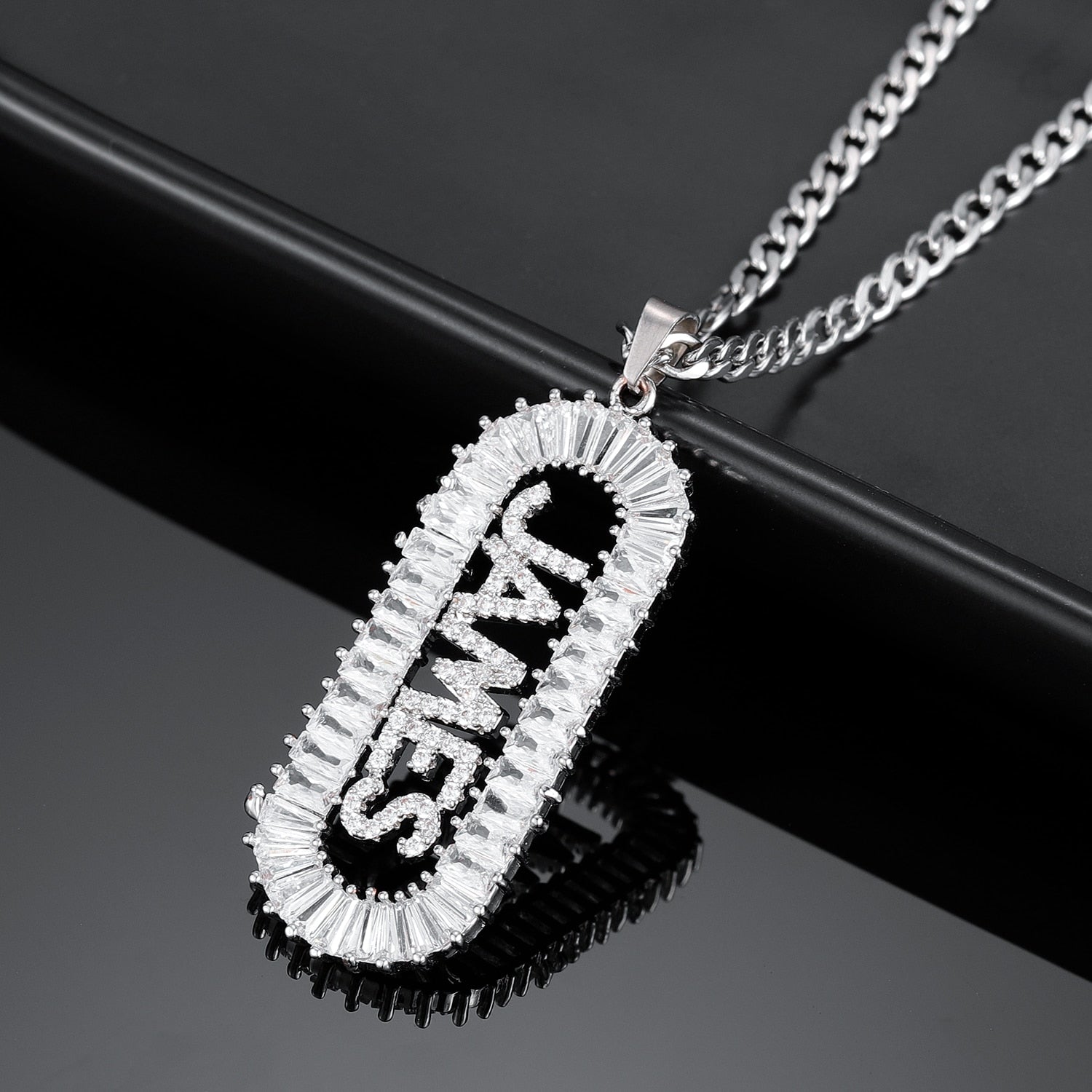Personalised Hip Hop Bling Name Necklace for Men