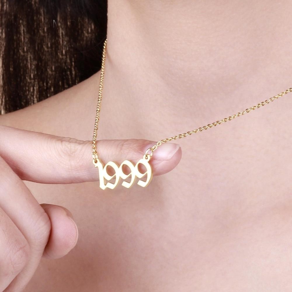 Personalised Birth Year Necklace UK