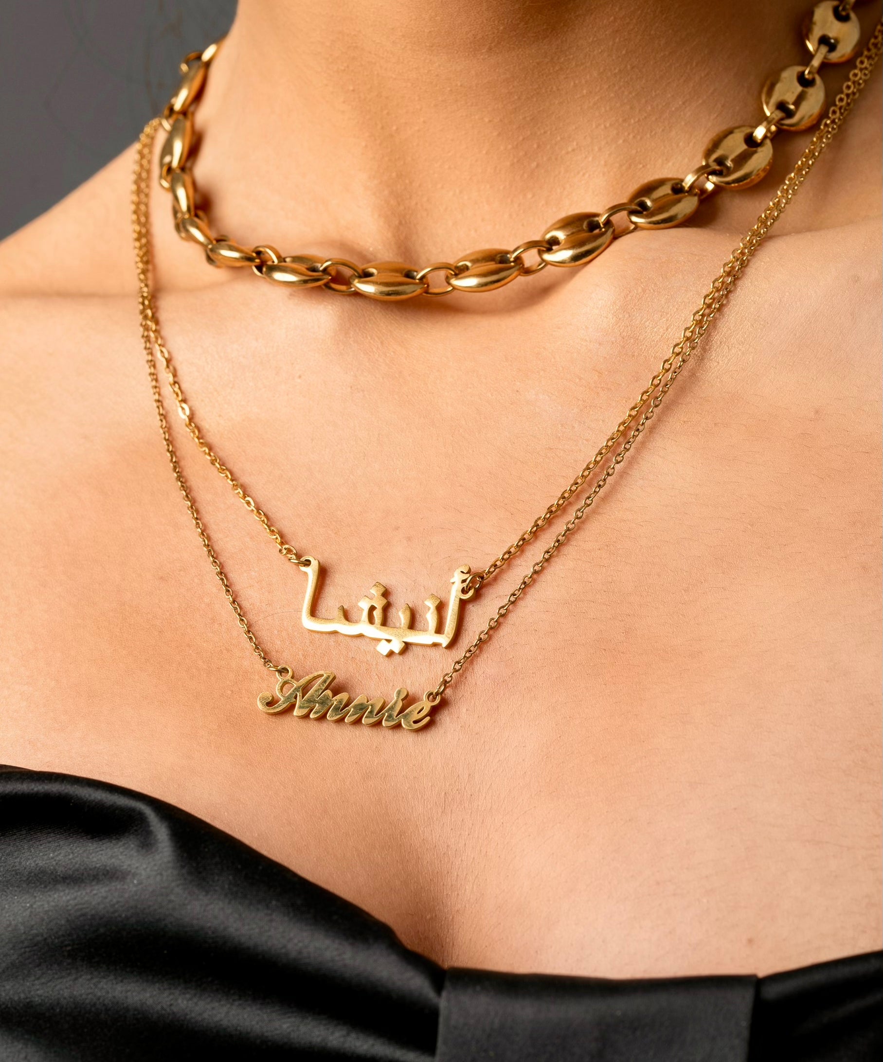 personalised custom nameplate necklaces bracelets UK 