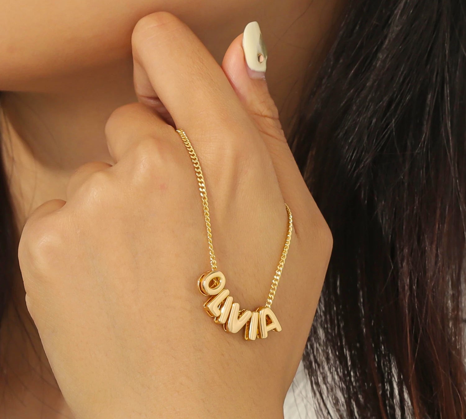 Personalised Bubble Letter Necklace