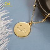 Arabic Alphabet Initial Letter Necklace