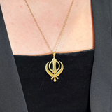Khanda sikh faith necklace