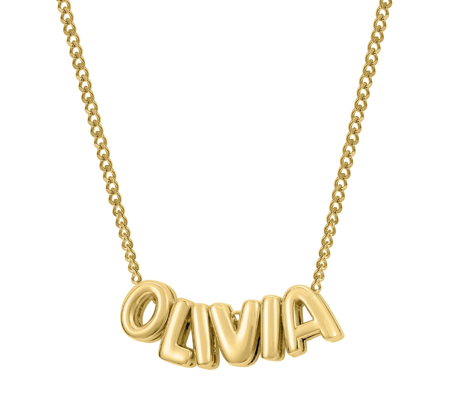 Personalised Bubble Letter Necklace