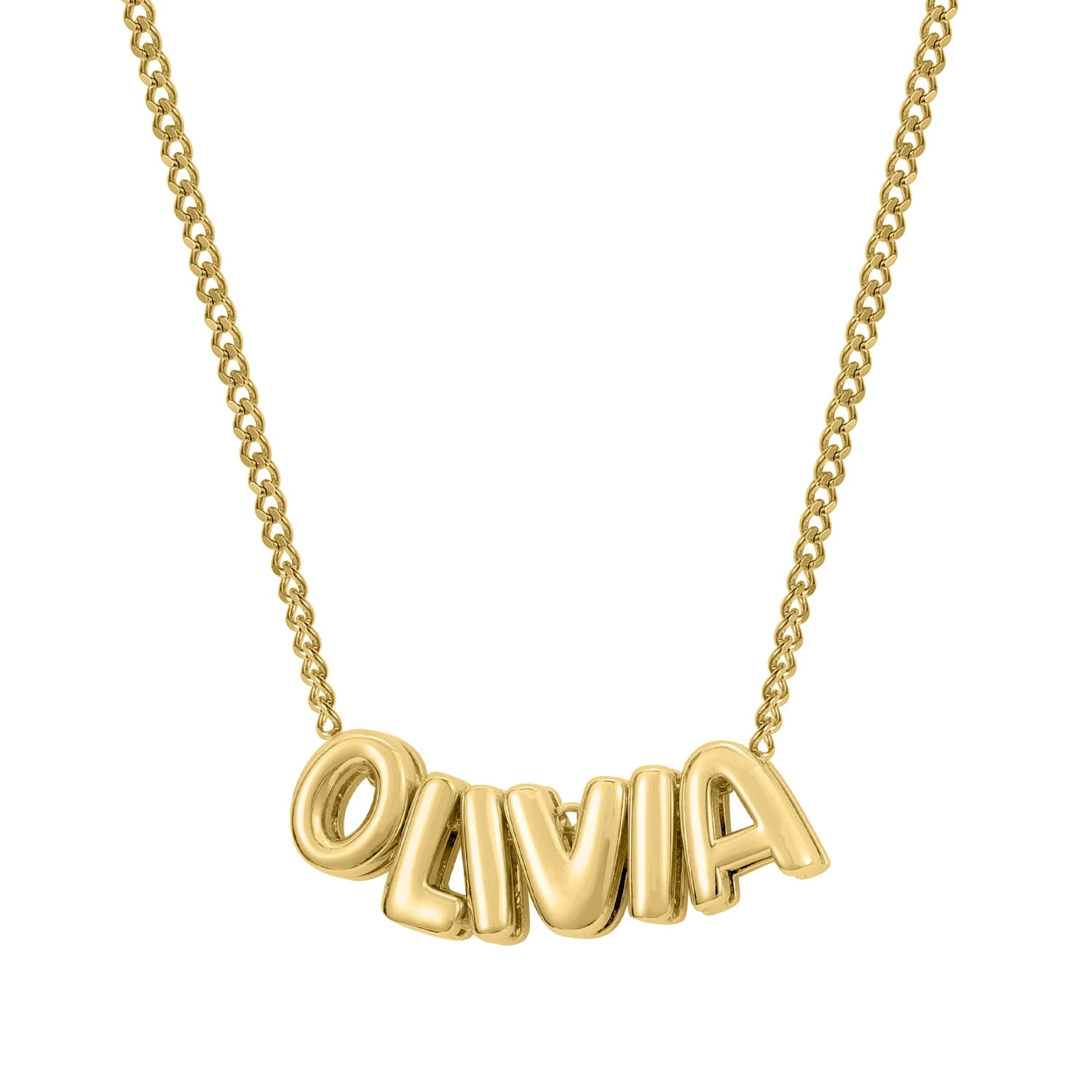 Personalised Bubble Letter Necklace
