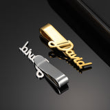 Personalised Name Tie Clip for Men