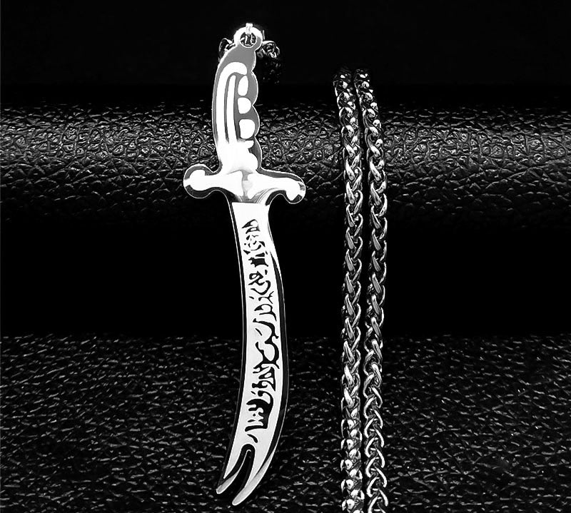 Zulfiqar Imam Ali Sword Necklace for Men