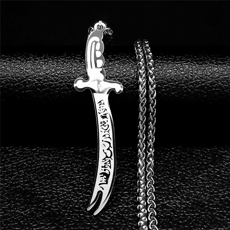 Zulfiqar Imam Ali Sword Necklace for Men