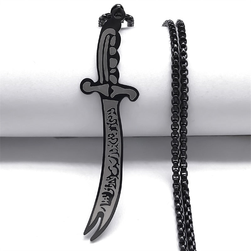 Zulfiqar Imam Ali Sword Necklace for Men