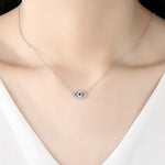 Evil Eye 925 Sterling Silver Necklace