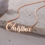 Personalised Name Necklace with Box Chain