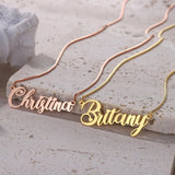 Personalised Name Necklace with Box Chain