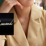 Personalised Punjabi Name Necklace with Crystals