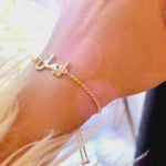 Arabic Name Bracelet Box Chain