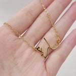 Arabic Name Necklace in Calligraphy Fonts