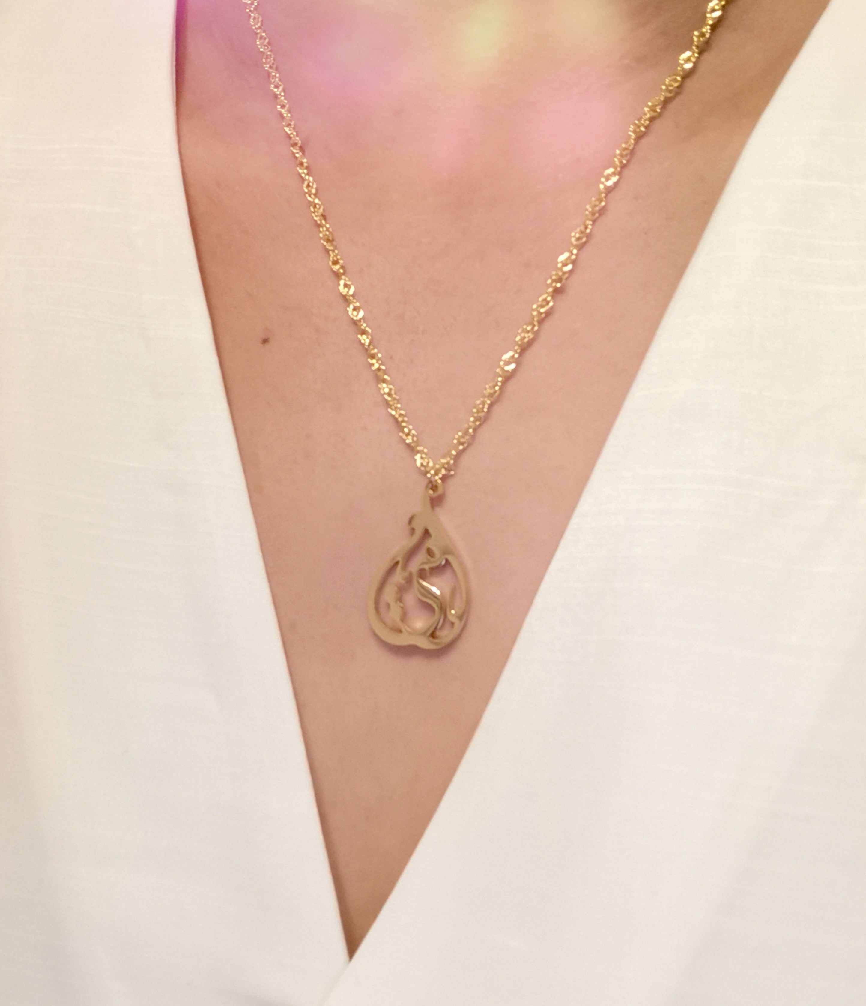 Arabic Calligraphy Mother Necklace 