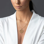 personalised custom arabic name necklace gold