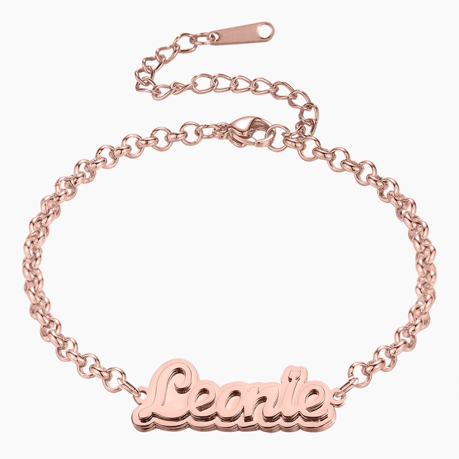 Personalised Magnetic Healing Therapy Bracelet rose gold