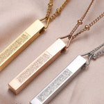 Ayatul Kursi Bar Islamic Necklace