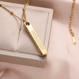 Ayatul Kursi Bar Islamic Necklace